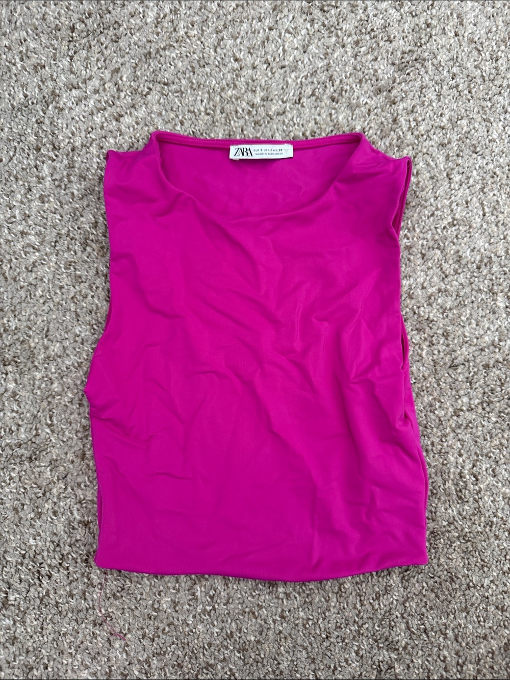 Zara fuchsia top